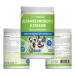 Ultimate Probiotic 9 Strains with Prebiotics for Dogs (11.29 oz) - cat Vitamins & Supplements 1