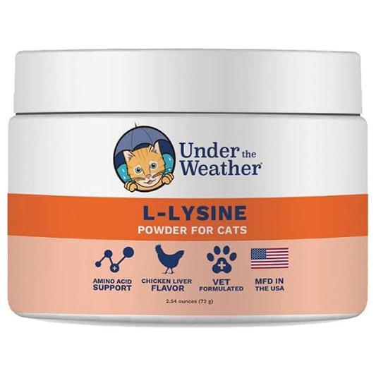 Under the Weather L-Lysine Support Powder for Cats, 2.54-oz