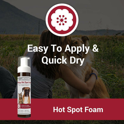 Vet Classics Allergy Hot Spot Foam (8 oz) - Dog Supplies 2
