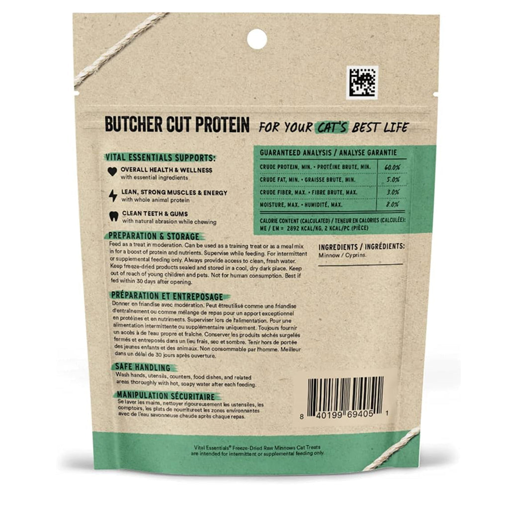Vital Essentials Freeze-Dried Raw Minnows Treats For Cats