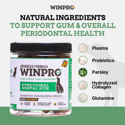 WINPRO Dog Functional Dental Stix (16 Stix)